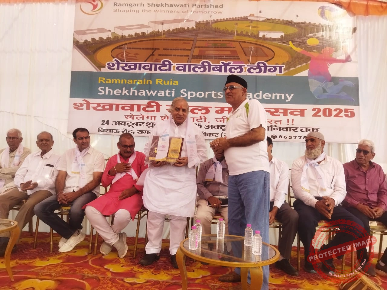 शेखावाटी खेल महोत्सव 2025 में शेखावाटी वॉलीबॉल लीग का भव्य शुभारंभ