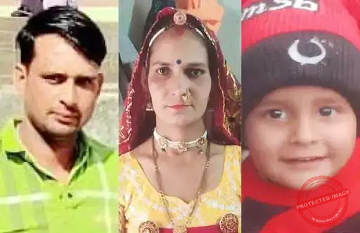 24-घंटे मूंगफली के छिलकों में दबे रहे पति-पत्नी, बेटी; मौत : घर से मंदिर के लिए निकले थे, बाइक पर पलटा ट्रक; मोबाइल आ रहा था बंद