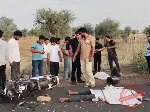 एक ही परिवार के तीन सदस्यों सड़क हादसे में मौत : मां के बारहवें की खरीदारी कर लौट रहे थे,धीरासर स्टेंड के पास हुआ हादसा, न्यौला गांव लौट रहे थे मामा-भांजा