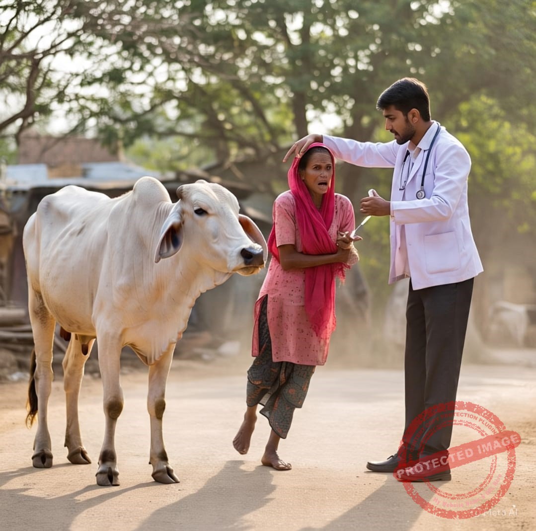 गाय का इलाज करवाने गई महिला से मारपीट : कंपाउंडर ने अश्लील हरकत भी की,बचाव करने आई दूसरी महिला से भी मारपीट